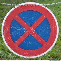 Photo Texture of Prohibition Traffic Sign